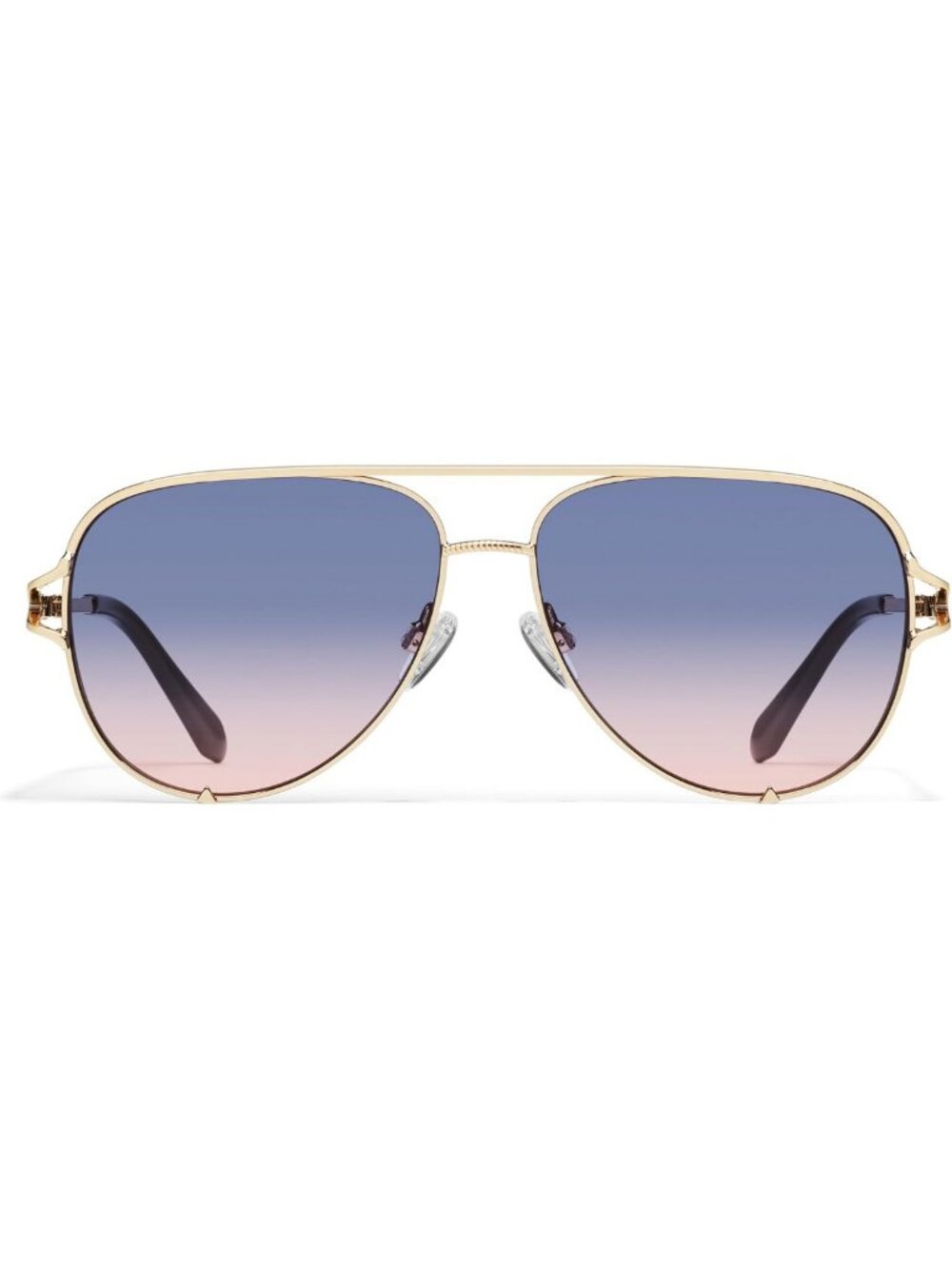 Chic High Key Twist Aviator Sunglasses for Women - Stylish UV Protection Eyewear